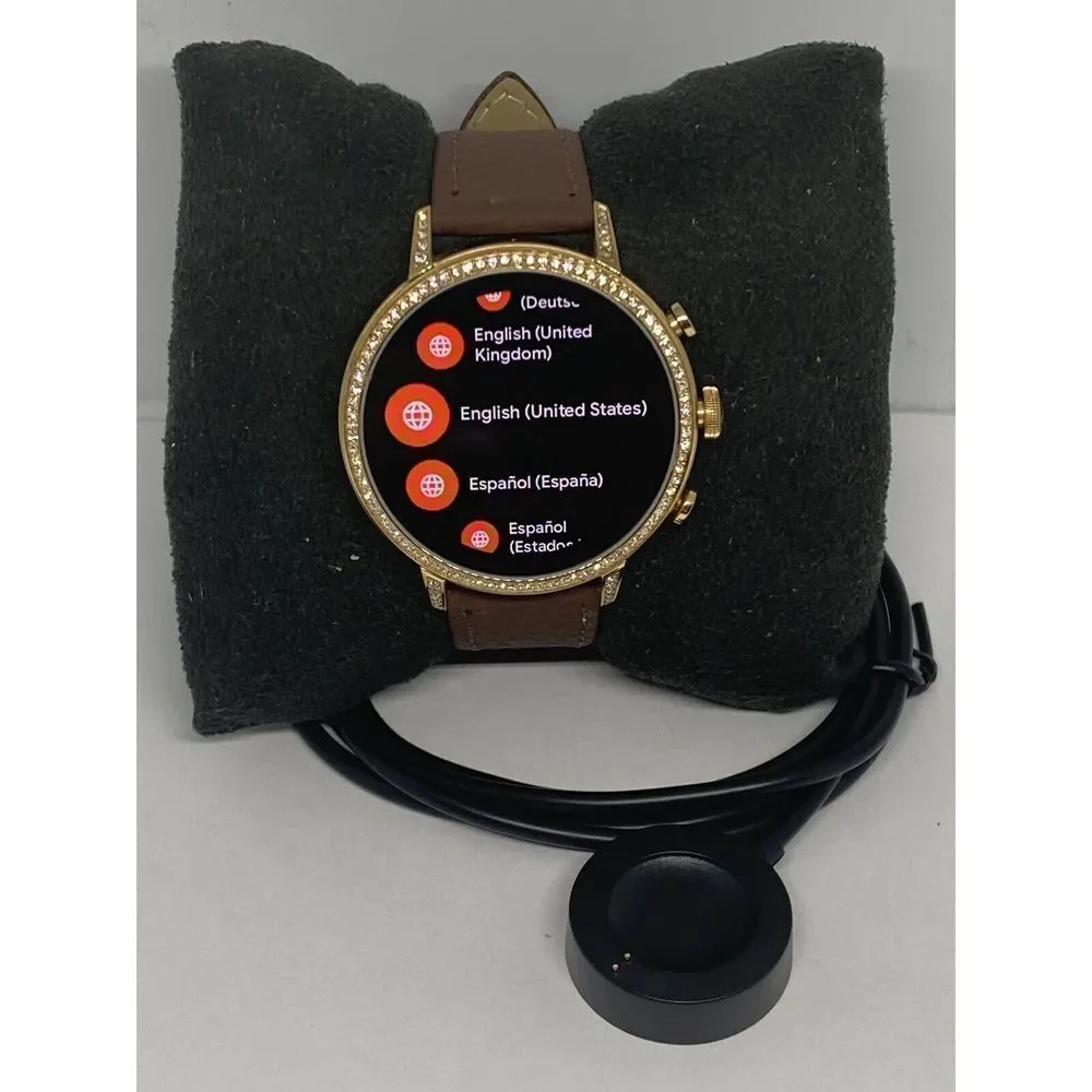 Fossil Gen 4 Authentic Digital Dial Smart Watch Custom Band FTW6015 AB449